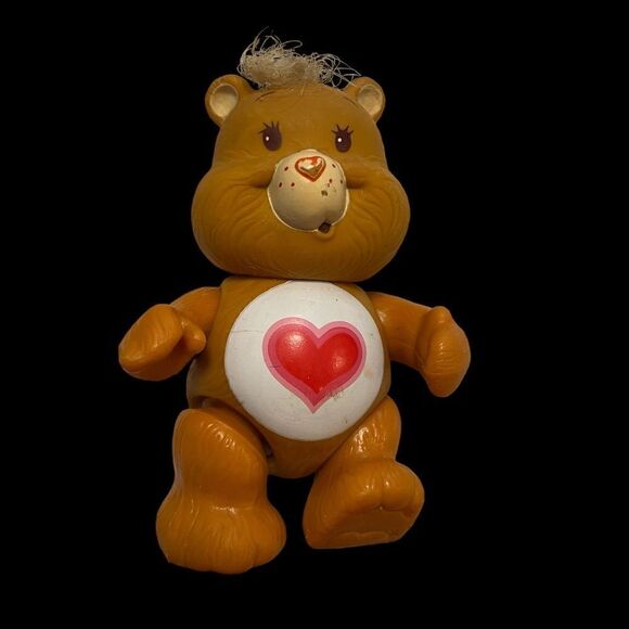 Vintage 80’s Care Bears Tenderheart Bear Posable Figurine - Picture 1 of 4